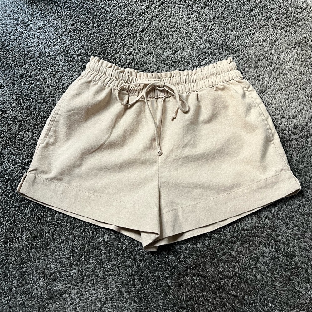 Cotton Candy LA Khaki Drawstring Shorts Women’s Size M Boutique